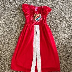 Disney Red Nightgown with White Details